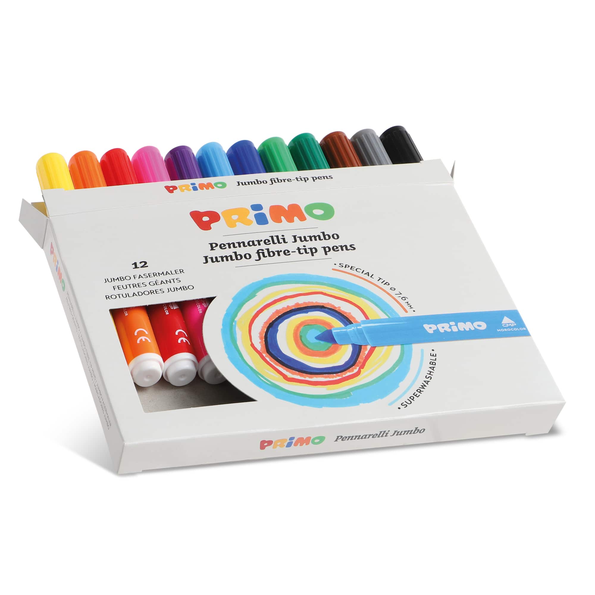 PRiMO Super Washable Jumbo Markers, 12ct.